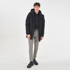 Yes Zee Black Nylon Jackets & Coat