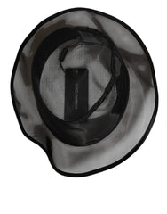 Dolce & Gabbana Black Silk Mesh Bucket Men Fisherman Cap Hat
