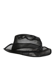 Dolce & Gabbana Black Silk Mesh Bucket Men Fisherman Cap Hat
