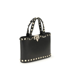 Valentino Garavani Black Leather Shoulder Bag