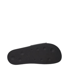 Palm Angels Black Cotton Slippers