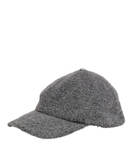 Dolce & Gabbana Gray Wool Fleece Rapper Men Baseball Capello Hat