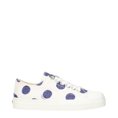 Moschino White Fabric Low Top Sneakers