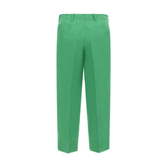 Max Mara Green Linen Casual Pants