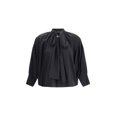 Max Mara Black Silk Blouse