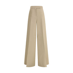 Max Mara Beige Cotton Casual Pants