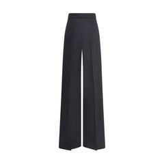 Max Mara Black Fleece Wool Casual Pants