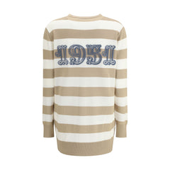 Max Mara Multicolor Fleece Wool Cardigan