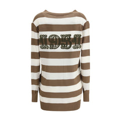 Max Mara Brown Fleece Wool Cardigan