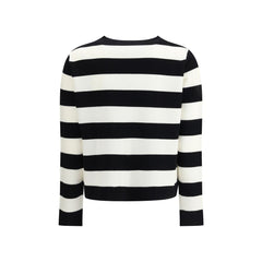 Max Mara Black Fleece Wool Sweatshirt