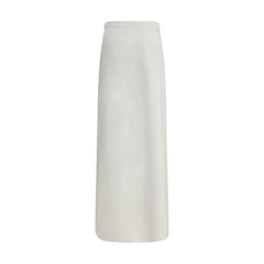 Max Mara White Viscose Long Skirt