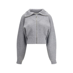 Max Mara Gray Wool Cardigan