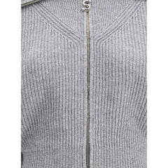 Max Mara Gray Wool Cardigan