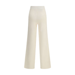 Max Mara Cream Viscose Casual Pants