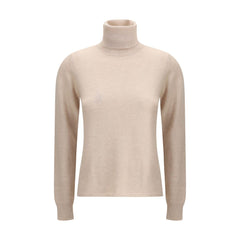 Max Mara Beige Wool Turtleneck