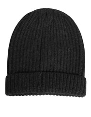 Dolce & Gabbana Black Cashmere Knitted Beanie Men Capello Hat