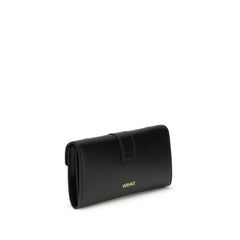 Versace Black Calf Leather Bos Taurus Wallet