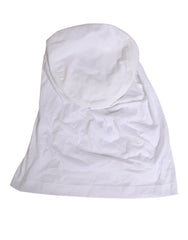 Dolce & Gabbana White Cotton DG Logo Plaque Baseball Balaclava Hat