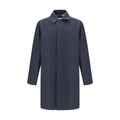 Burberry Blue Cotton Coat