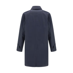 Burberry Blue Cotton Coat