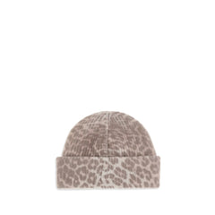 Ganni Beige Wool Beanie