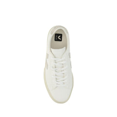 Veja White Calf Leather Bos Taurus Low Top Sneakers