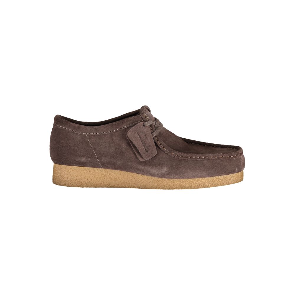 Clarks Brown Leather Men Sneaker