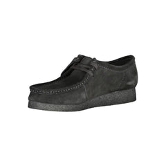 Clarks Black Leather Men Sneaker