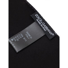 Dolce & Gabbana Black Silk Pocket Square