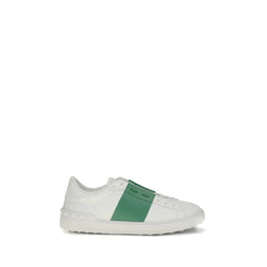 Valentino Garavani White Calf Leather Bos Taurus Low Top Sneakers