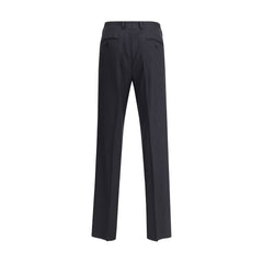 Lardini Black Viscose Casual Pants
