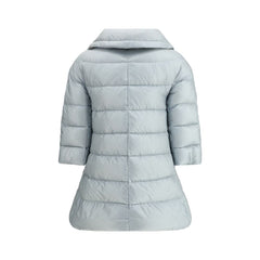 Herno Light Blue Polyester Coat