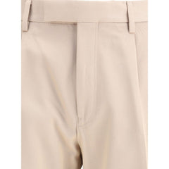 ZEGNA Beige Cotton Dress Pants