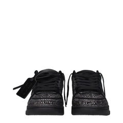 Off-White Black Leather Sneakers