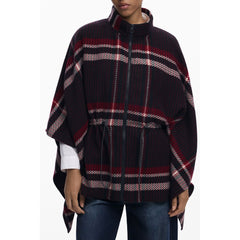 Desigual Black Polyester Women Poncho
