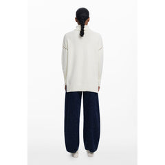 Desigual White Cotton Women Sweater