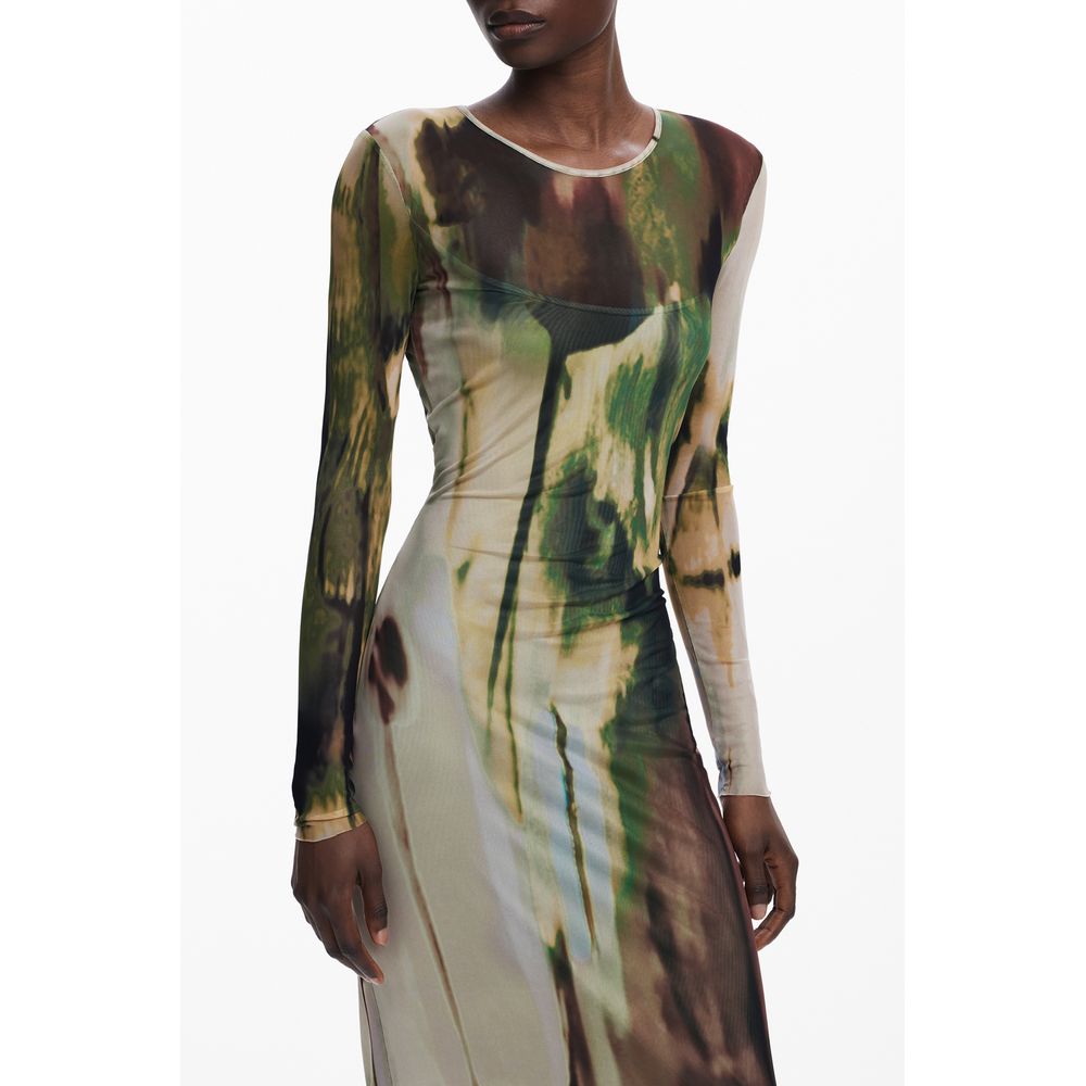 Desigual Green Polyester Women Dress