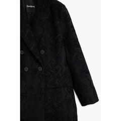 Desigual Black Polyester Women Coat