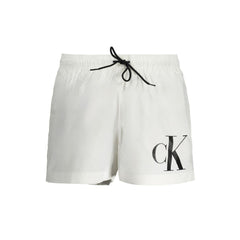 Calvin Klein White Polyester Men's Swim Boxer