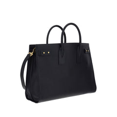 Saint Laurent Black Calf Leather Bos Taurus Handbag