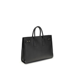 Saint Laurent Black Calf Leather Bos Taurus Handbag