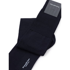 ZEGNA Navy Blue Wool Socks