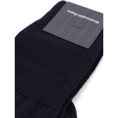 ZEGNA Navy Blue Wool Socks