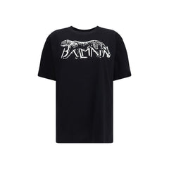 Balmain Black Cotton T-Shirt
