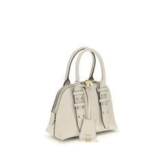 PINKO White Calf Leather Bos Taurus Handbag
