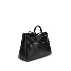 Dolce & Gabbana Black Calf Leather Bos Taurus Handbag