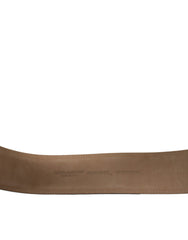 Dolce & Gabbana Black Leather Classic Metal Oval Buckle Belt