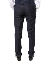 Dolce & Gabbana Gray Wool Formal Dress Men Trousers Pants