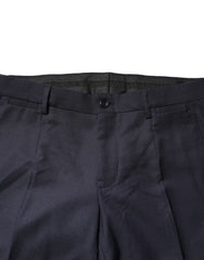 Dolce & Gabbana Gray Wool Formal Dress Men Trousers Pants
