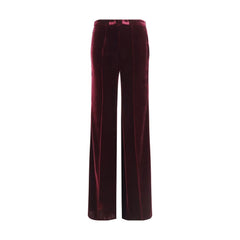 Forte_Forte Bordeaux Viscose Flared Pants